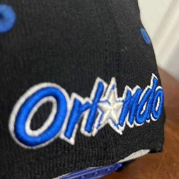 🔥🏀 Vintage ORLANDO MAGIC NBA Hardwood Classics Flat Bill Snapback Hat - EUC - Picture 6 of 10